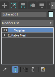 Add Morpher modifier to mesh