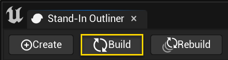 Figure 13: Build / Rebuild Stand-In.