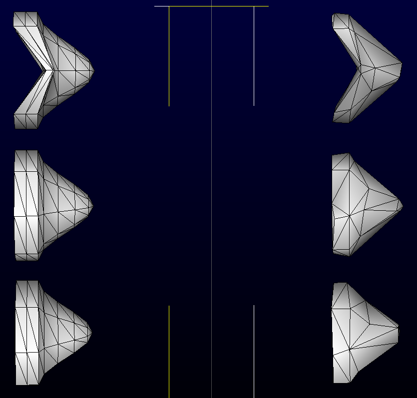 Occlusion vs original mesh