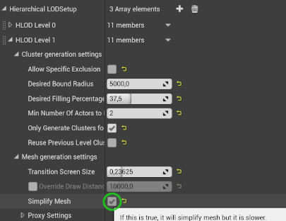 Enable ProxyLODs