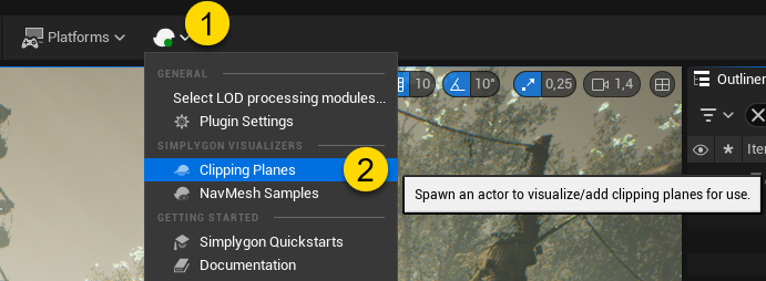 Figure 1: How to create a Clipping Planes Visualizer.