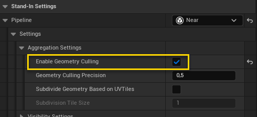 Figure 4: Enable culling in a Near pipeline.