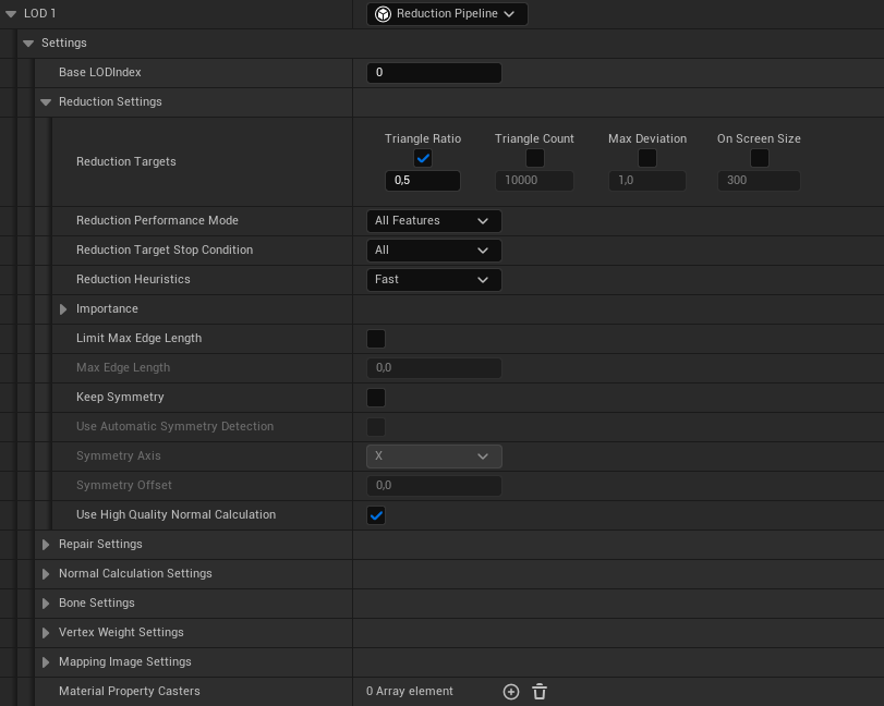 Figure 3: Pipeline settings.