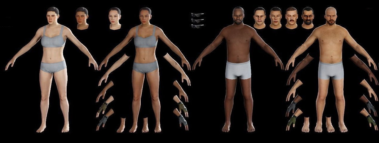 Modular body parts