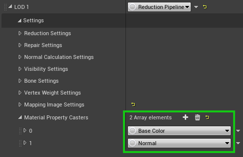 Select reduction pipeline