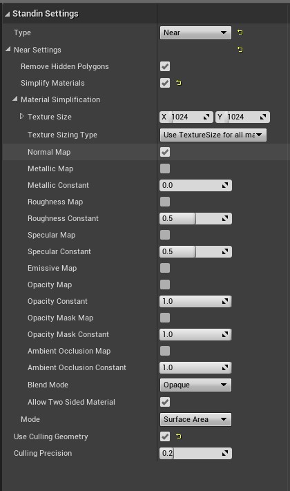 StandinNearSettings