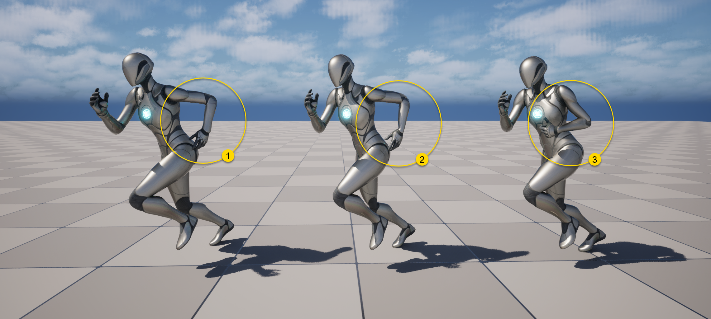 Figure 3: Results using a bake pose and bone removal.