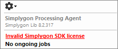 Invalid Simplygon SDK license