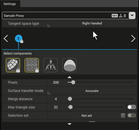 Simplygon panel