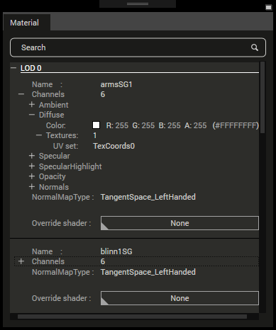 Simplygon panel