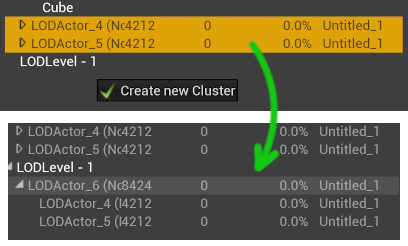 Create Clusters From LODActor